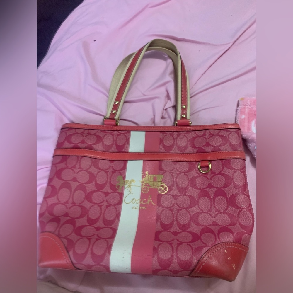 Vintage y2k monagram coach purse